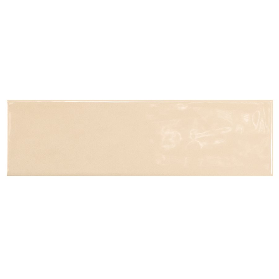 Carrelage uni brillant beige clair 6.5x20cm COUNTRY BEIGE 0.5m² - zoom