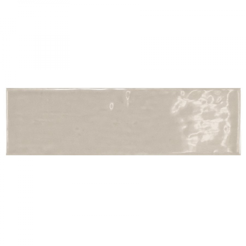 Carrelage uni brillant gris perle 6.5x20cm COUNTRY GREY PEARL 21539 0.5m² Equipe