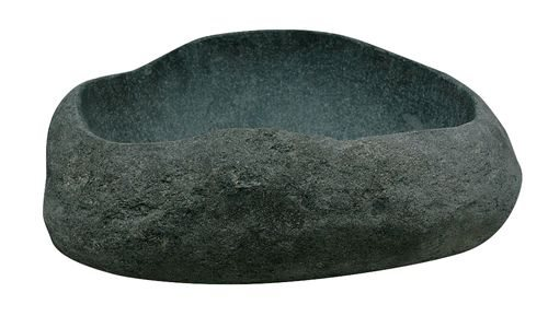 Vasque en pierre polyforme brute petite - zoom