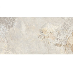 Carrelage effet pierre beige nuancé ARDESIA ALMOND 32x62.5 cm R9 - 1m² - zoom