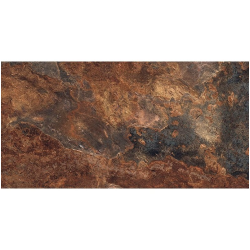 Carrelage effet pierre gris foncé nuancé ARDESIA NATURAL 32x62.5 cm R9 - 1m² - zoom