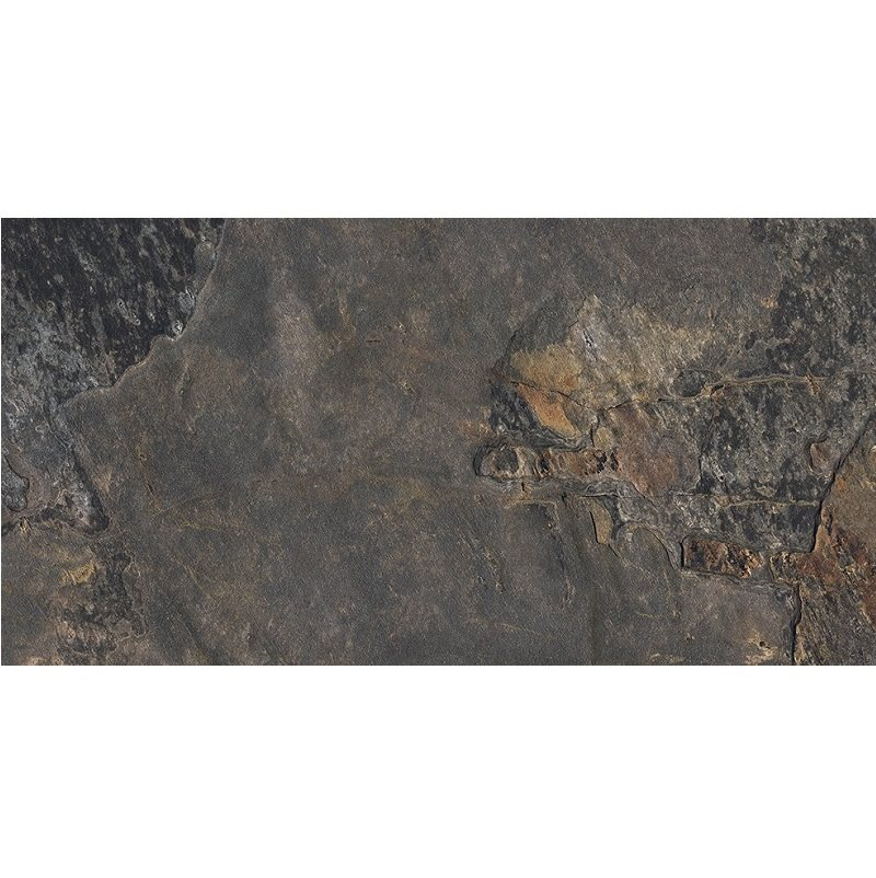 Carrelage effet pierre gris foncé nuancé ARDESIA NATURAL 32x62.5 cm R9 - 1m² - 9