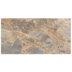 Carrelage effet pierre beige marron nuancé ARDESIA OCRE 32x62.5 cm R9 - 1m² GayaFores