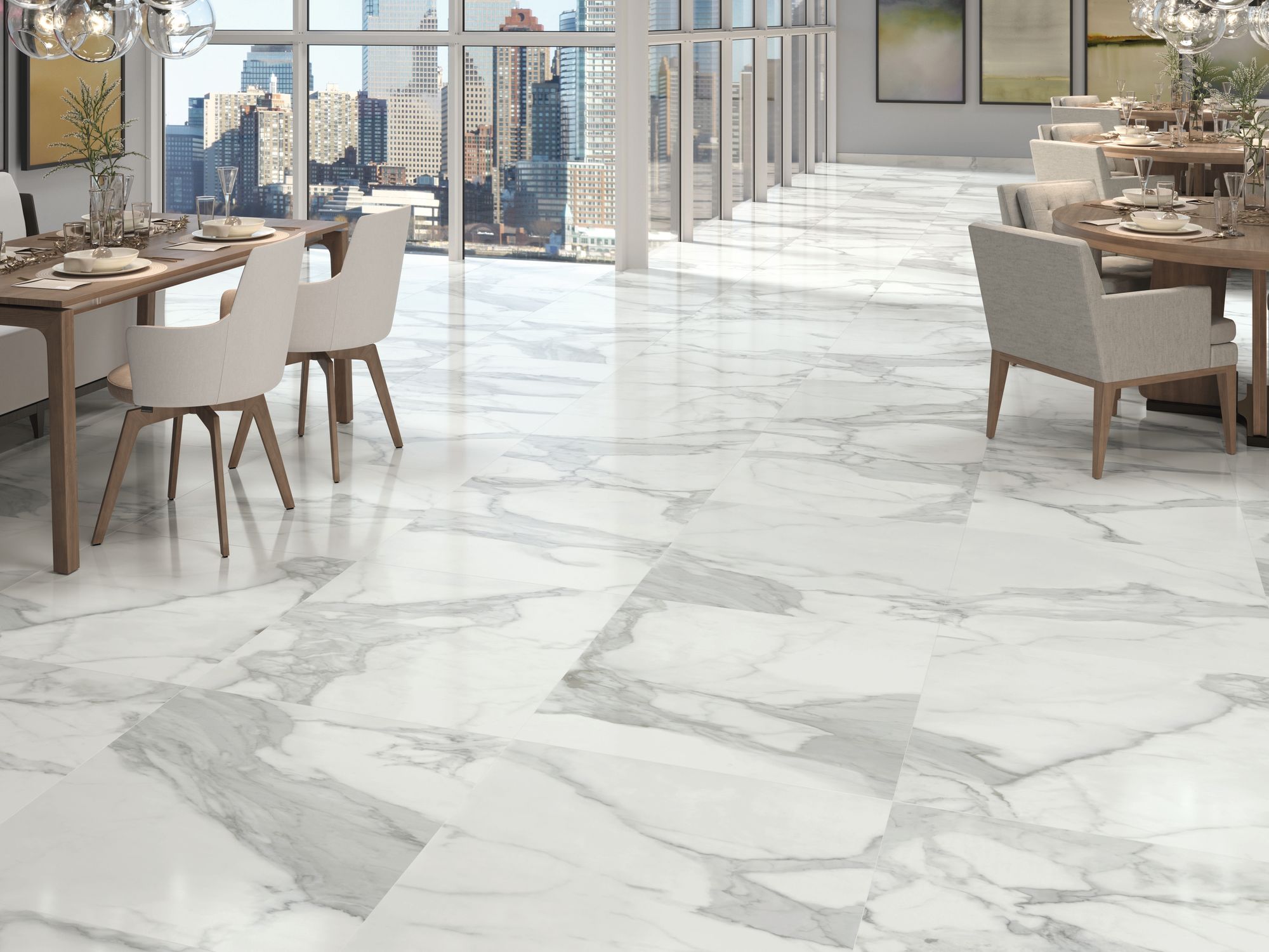 Carrelage imitation marbre INVS INVICTUS PULIDO 80X80 - 1,28m² - 2