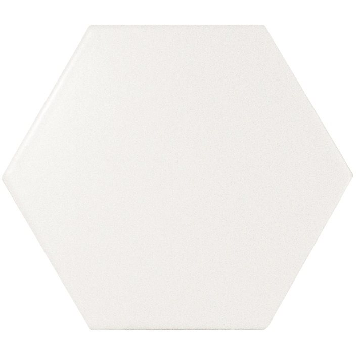 Faience SCALE HEXAGON WHITE MATT 21767 - 12.4x10.7cm - 1 m²