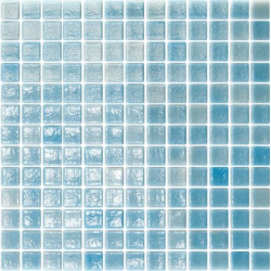Mosaique de piscine bleue...