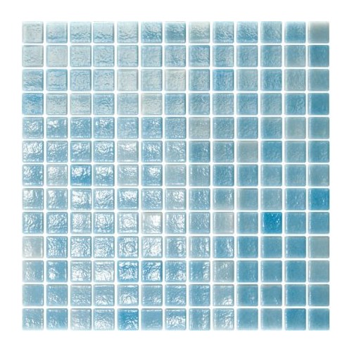 Mosaique de piscine bleue ciel LIMPIA 33.4x33.4 cm - 2 m²