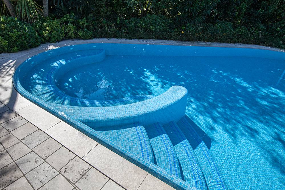 Mosaique de piscine bleue ciel LIMPIA 33.4x33.4 cm - 2 m² - 3