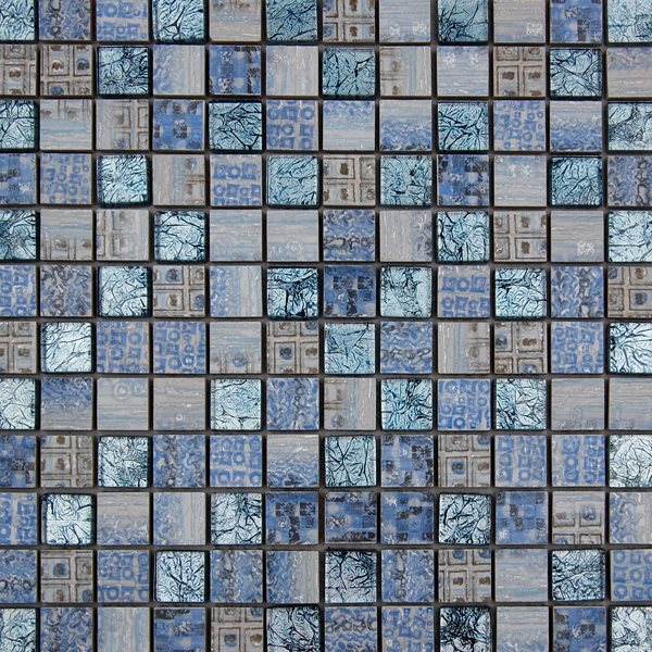 Malla Arte Celeste- Mosaique en verre et grès cérame 30x30cm - unité