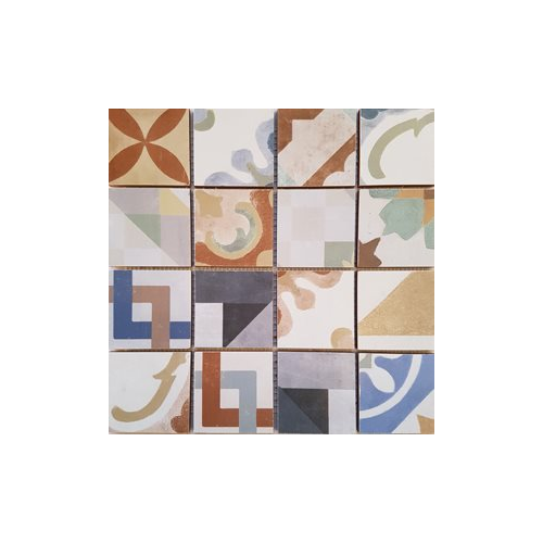 Malla Cartago - Mosaique grès 32x32cm - imitation ciment - unité Decora