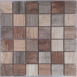 Malla Forest Mix - Mosaique imitation bois - grès cérame 29x29cm - unité Decora