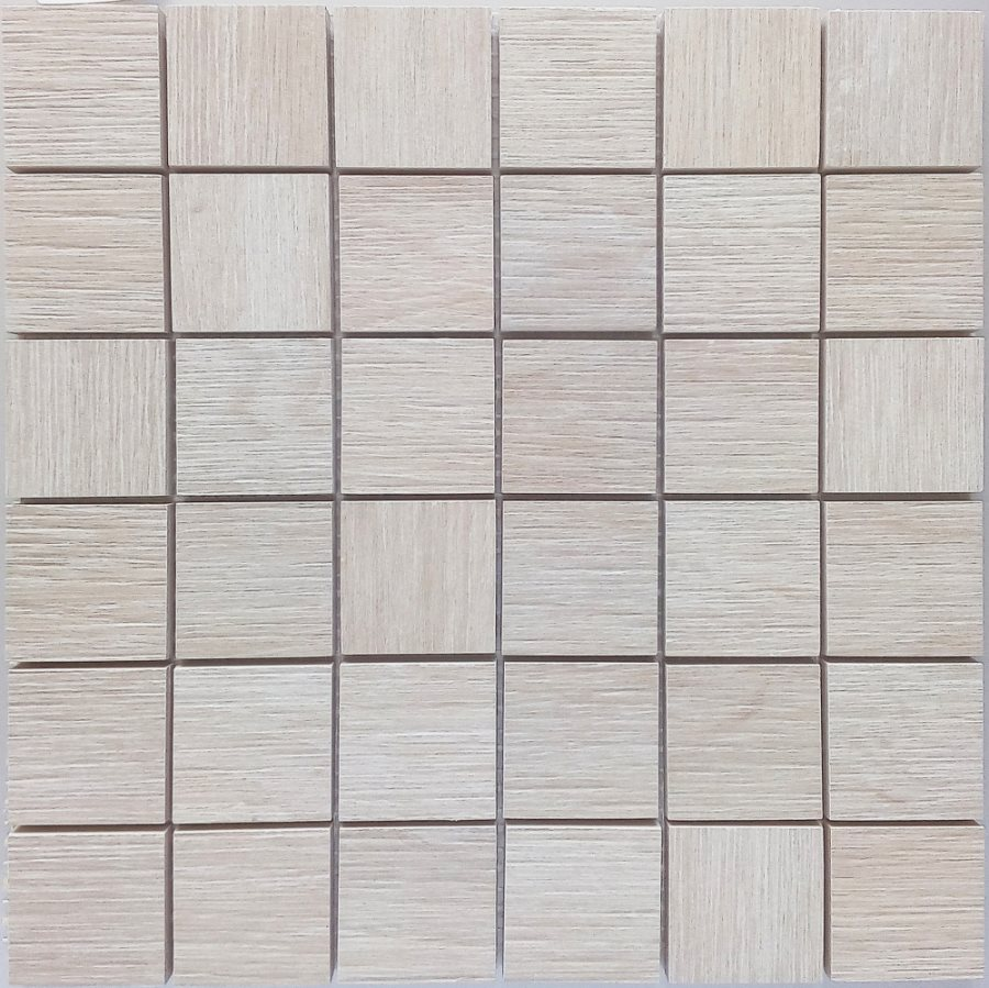 Malla Wood Beige - Mosaique imitation bois - grès cérame 29x29cm - unité