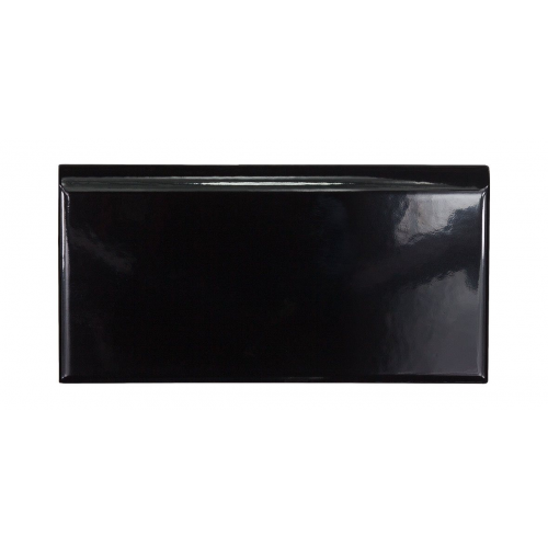 Plinthe intérieur Exacer noir brillant 10x20 cm - unité