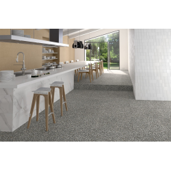 Carrelage imitation granito terrazzo 80x80 cm PORTOFINO Cemento - 1.28m² - zoom