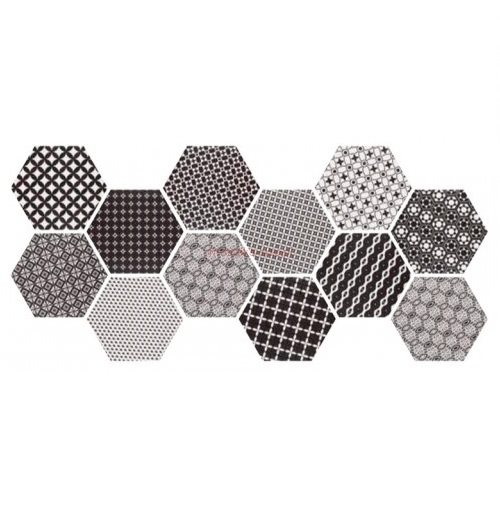 Carrelage tomette patchwork style ciment 33x28.5 GRAZIA DECOR - 1m² - 4
