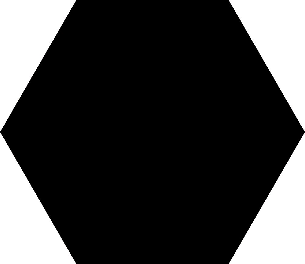 Carrelage tomette noire 33x28.5 OPAL NOIR - 1m²
