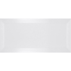 Carrelage métro biseauté blanco mate blanc 10x20 cm - 1m² Ribesalbes