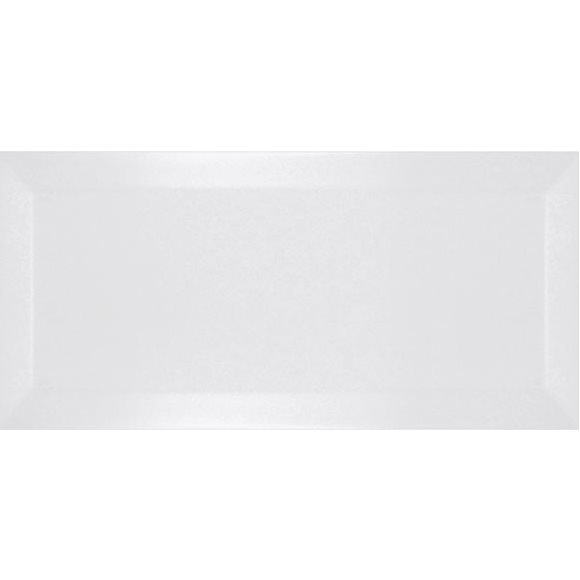 Carrelage métro biseauté blanco mate blanc 10x20 cm - 1m² - zoom