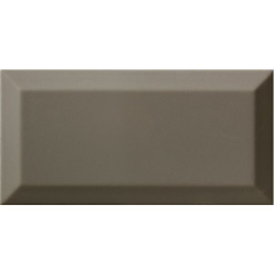 Carrelage Métro biseauté gris foncé brillant DARK GREY 10x20 cm - 1m² 