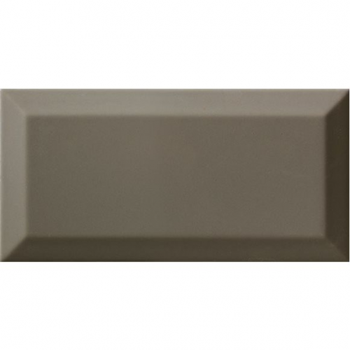 Carrelage Métro biseauté gris foncé brillant DARK GREY 10x20 cm - 1m² Ribesalbes