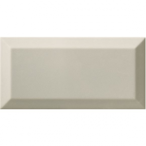 Carrelage Métro biseauté gris clair brillant 10x20 cm - 1m² Ribesalbes