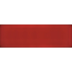 Carrelage métro biseauté rouge 10x30 cm Rojo brillant - 1.02m² - zoom