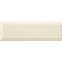 Carrelage Métro biseauté 10x30 cm bone beige brillant - 1.02m² Ribesalbes