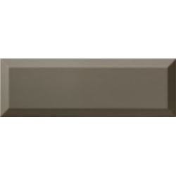 Carrelage Métro biseauté 10x30 cm gris foncé brillant - 1.02m² Ribesalbes