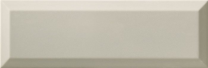Carrelage Métro biseauté 10x30 cm gris clair brillant - 1.02m² - zoom