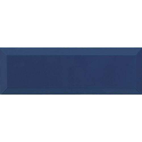 Carrelage Métro biseauté 10x30 cm marino bleu marine brillant - 1.02m²