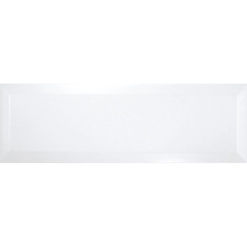 Carrelage Métro biseauté 10x30 cm blanc brillant - 1.02m² Ribesalbes