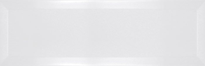 Carrelage métro biseauté 10x30 cm blanc mat - 1.02m² - zoom
