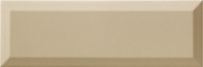 Carrelage Métro biseauté 10x30 cm olive beige brillant - 1.02m² - zoom