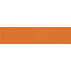 Carreau métro plat orange brillant 10x30 cm - boite de 1.02m² 