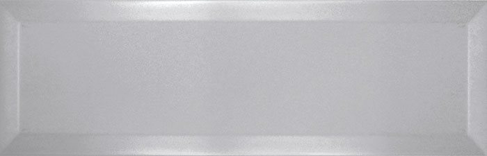 Carrelage Métro biseauté 10x30 cm perla gris perle brillant - 1.02m²