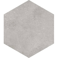 Carrelage hexagonal tomette grise vieillie 23x26.6cm RIFT Cemento - 0.504m² - zoom