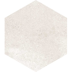 Carrelage hexagonal tomette crème vieillie 23x26.6cm RIFT Crema - 0.504m² - zoom