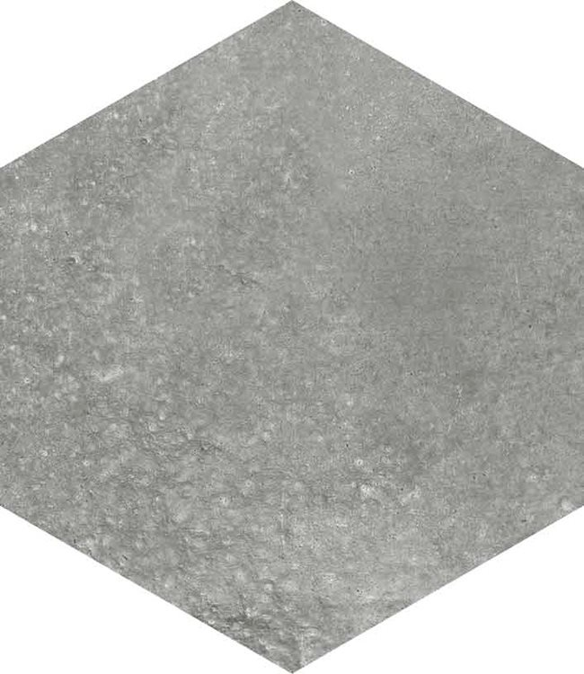 Carrelage hexagonal tomette anthracite vieillie 23x26.6cm RIFT Grafito - 0.504m²