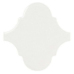 Carreau blanc brillant 12x12cm SCALE ALHAMBRA WHITE 21932 - 0.43m² Equipe