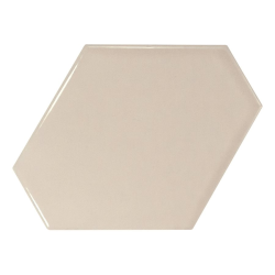 Carreau beige brillant 10.8x12.4cm SCALE BENZENE GREIGE - 23827 - 0.44m² 
