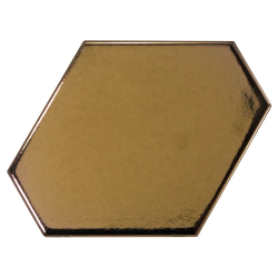 Carreau or métallisé 10.8x12.4cm SCALE BENZENE METALLIC - 23835 - 0.44m² Equipe