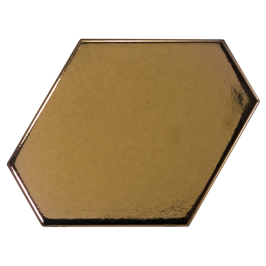 Carreau or métallisé 10.8x12.4cm SCALE BENZENE METALLIC - 23835 - 0.44m²