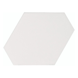 Carreau blanc mat 10.8x12.4cm SCALE BENZENE WHITE MATT - 23824 - 0.44m² Equipe