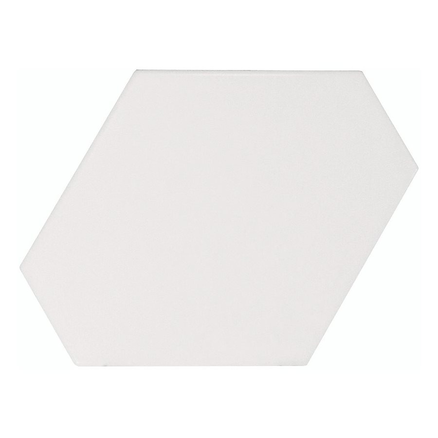 Carreau blanc mat 10.8x12.4cm SCALE BENZENE WHITE MATT - 23824 - 0.44m² - zoom