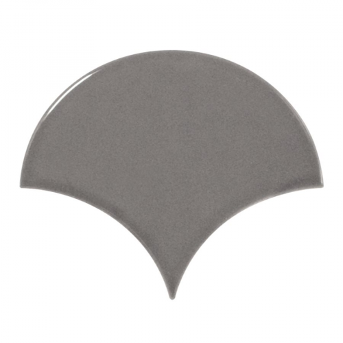 Carreau gris foncé brillant 10.6x12cm SCALE FAN DARK GREY - 0.37m²