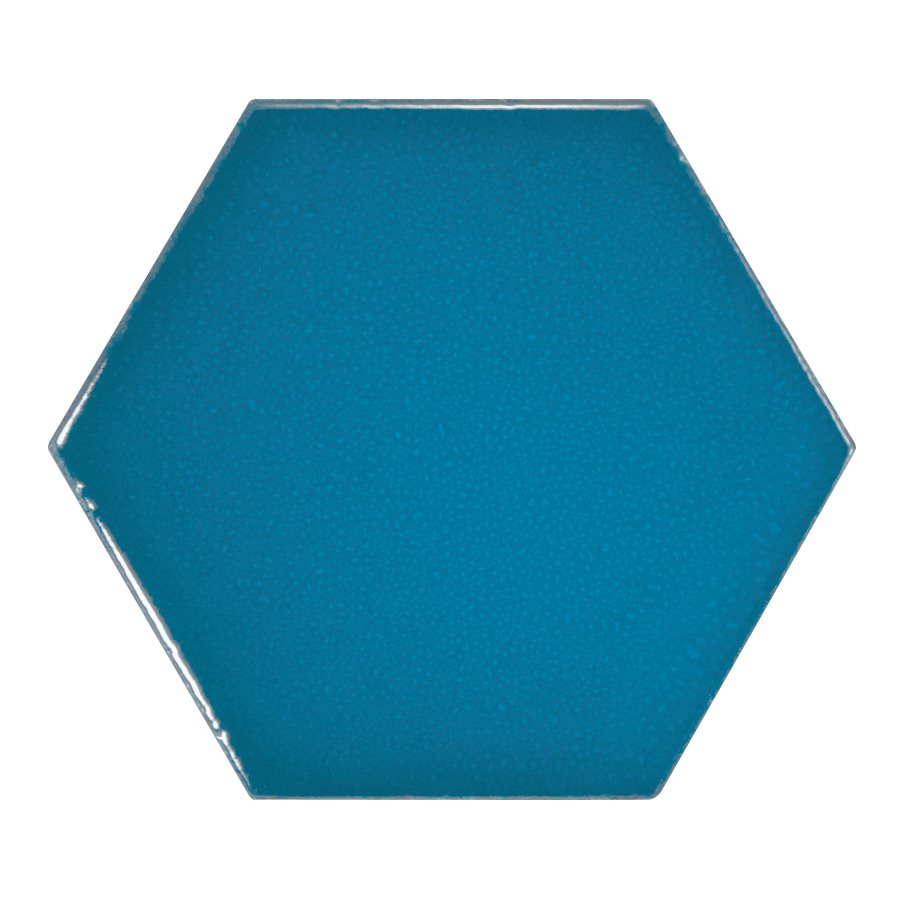 Carreau bleu électrique 12.4x10.7cm SCALE HEXAGON ELECTRIC BLUE 23836 - 0.50m² - 