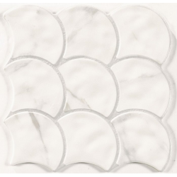 Carreau écaille marbré blanc gris 30x30 SCALE STATUARIO - 0.85m² Realonda