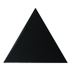 Carreau noir mat 10.8x12.4cm SCALE TRIANGOLO BLACK MATT - 0.20m² - zoom