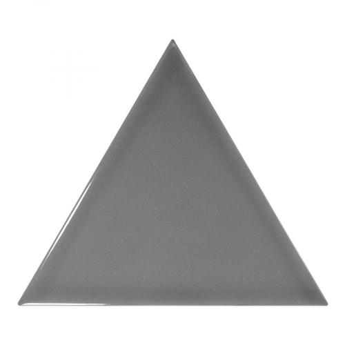 Carreau gris foncé brillant 10.8x12.4cm SCALE TRIANGOLO DARK GREY - 0.20m²