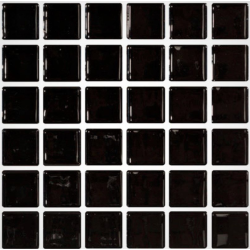 Mosaique noire 5x5 sur trame 30.7x30.7 NEGRO A-11 - 2 m² - zoom